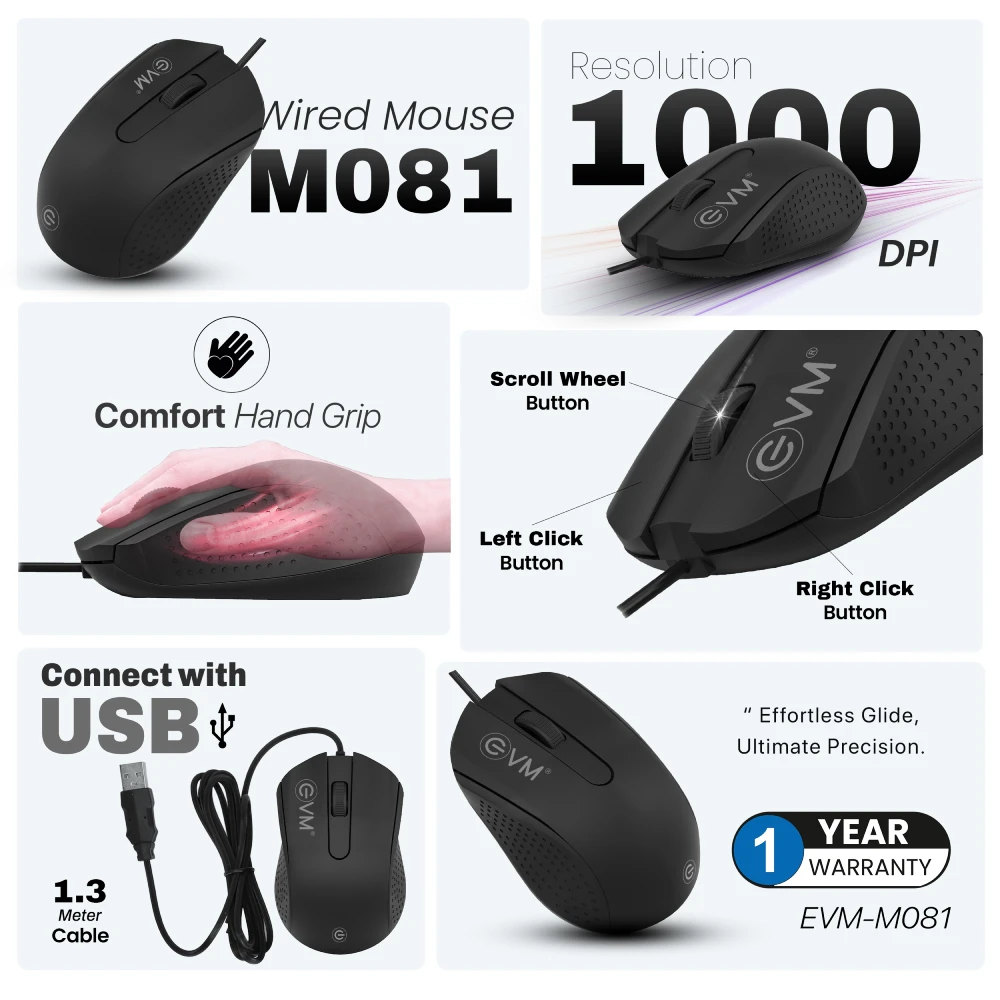 EVM USB Mouse M081 view 4